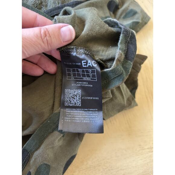 Y2K GUESS Women's Angel Wings VTG Sequins T Tee Shirt Camouflage Grunge Fairy S - Picture 9 of 11